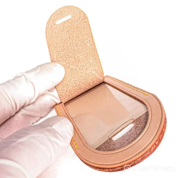 Authentic LOUIS VUITTON Vachetta leather Luggage Name Tag - SI - Picture 9 of 14